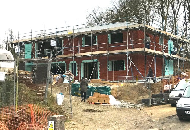 David Betts' house being built